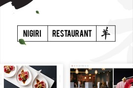 Nigiri主题v1.4英文版-WordPress模板餐饮餐厅/海鲜美食网站源码-未测