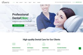 简洁的牙科整形医院官网HTML5模板