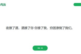 PHP语言开发心灵毒鸡汤语句再来一碗程序源码