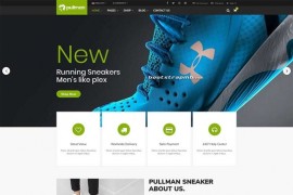 Bootstrap响应式大气宽屏的运动鞋商城网站程序模板下载