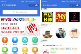 开源运营版 招聘系统源码 招聘求职小程序源码 支持在线报名参加招聘