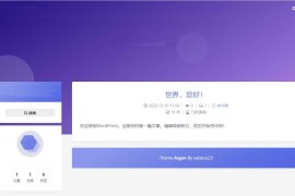 WordPress主题 轻盈美观的Akina主题模板