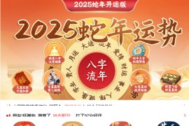 2025蛇年最新在线测算网站源码 宝宝起名源码八字精批源码算命源码