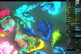html源码 漂亮动态烟雾流体模拟源码