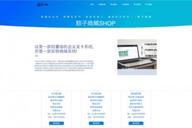 PHP开发商城平台官网html模板