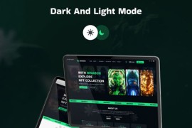 NFT加密资产交易网站HTML5模板 – Binabox
