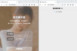 匿名社交源码 七分钟交友匿名聊天室源码 匿名聊天网站源码大全最新 多人在线聊天交友工具