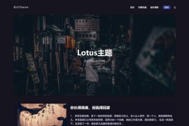 WordPress极客自媒体资讯博客主题Lotus1.1下载 带插件