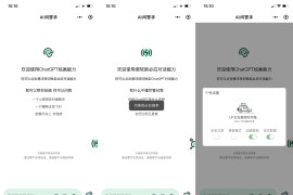 2023最新ChatGPT小程序美化版 全新UI 超快回复速度