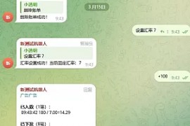 TG记账机器人源码/电报机器人源码node版本/带简单说明