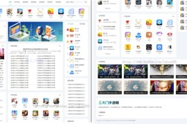 完善版手游导航源码app软件 APP手机软件 应用商城下载类网站布局规整，利于用户体验