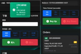 虚拟货币微交易投资理财源码/完美K线控制+代理/前端html+后端PHP