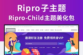 WordPress主题Ripro子主题ripro-child下载站主题/独家二次修复版(送全套插件)