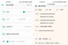 全网首发 墨家金口诀排盘程序 五行风水金口诀排盘源码