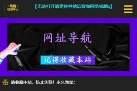 网址导航引导页面H5源码 自动检测域名延迟