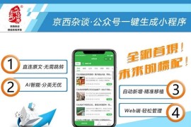 微信公众号秒变小程序系统源码 部分加密+前端