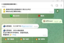 Telegram谷歌超级索引机器人源码/带视频搭建教程