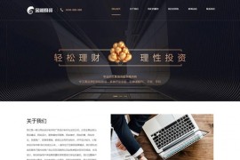 高端大气响应式金融投资理财企业网站 织梦自适应模板