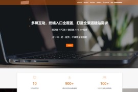 「亲测」落地页源码下载-好看的网络服务/建站工作室宣传页网站源码