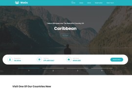 世界景点旅行网站源码 HTML5模板
