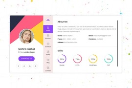 Bootstrap响应式创意设计个人简历网页模板 源码下载 网页设计师适应