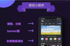 WordPress微信壁纸小程序暗黑系列源码_支持流量主收益