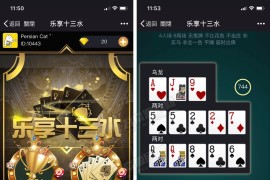 最新福建乐享十三水H5游戏源码 后台可控+代理功能 十三张完整源码
