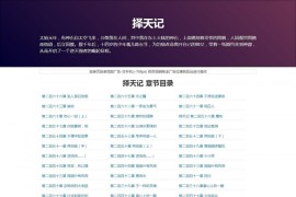 织梦单本小说网站新闻博客网站模板