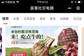 仿美客社交电商营销小程序 限时抢购系统、微信小程序前端+后端