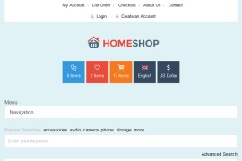win8扁平化风格的电脑购物商城网站模板