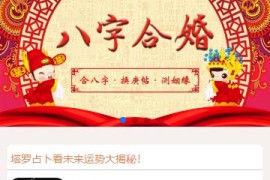 2020亲测可用PHP算命网源码-塔罗牌风水爱情事业情感算命占卜系统
