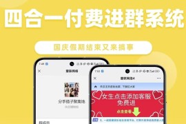 最新四合一付费进群源码 外面卖999+的付费进群系统 