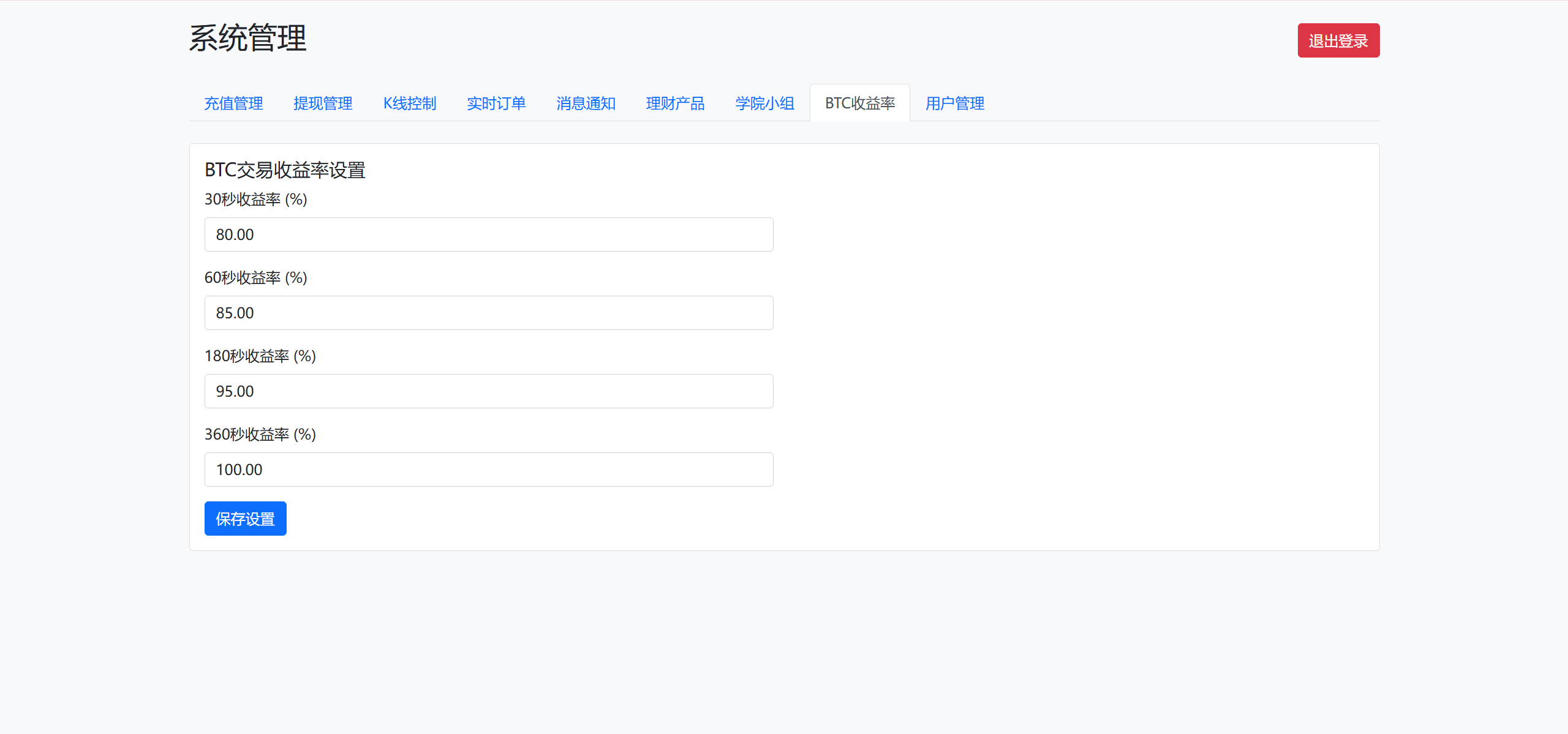 【优选源码】BitTong虚拟货币微交易投资理财源码/现货交易+杠杆交易+完美K线控制+完整用户输赢控制+代理/前端html+后端PHP